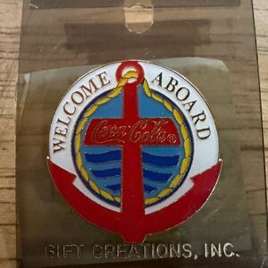 Coca-Cola Welcome Aboard Lapel/Hat Pin